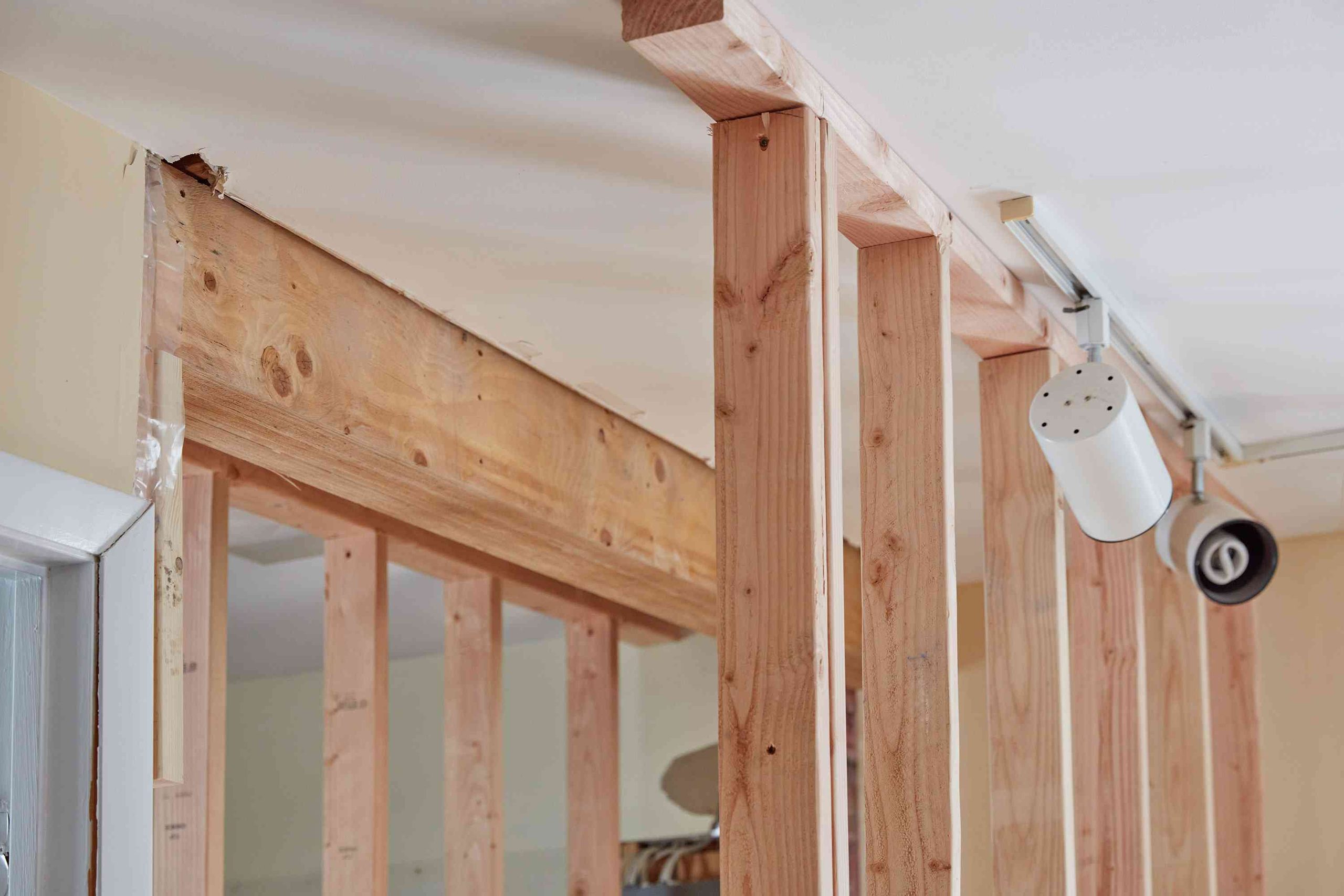 Remove Bearing Wall With Plumbing & Beams
