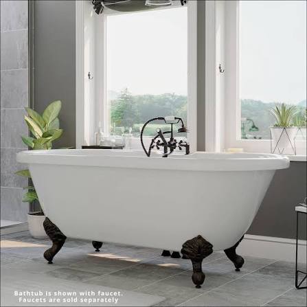 Cambridge Plumbing 70 X 30 Freestanding Soaking Bathtub