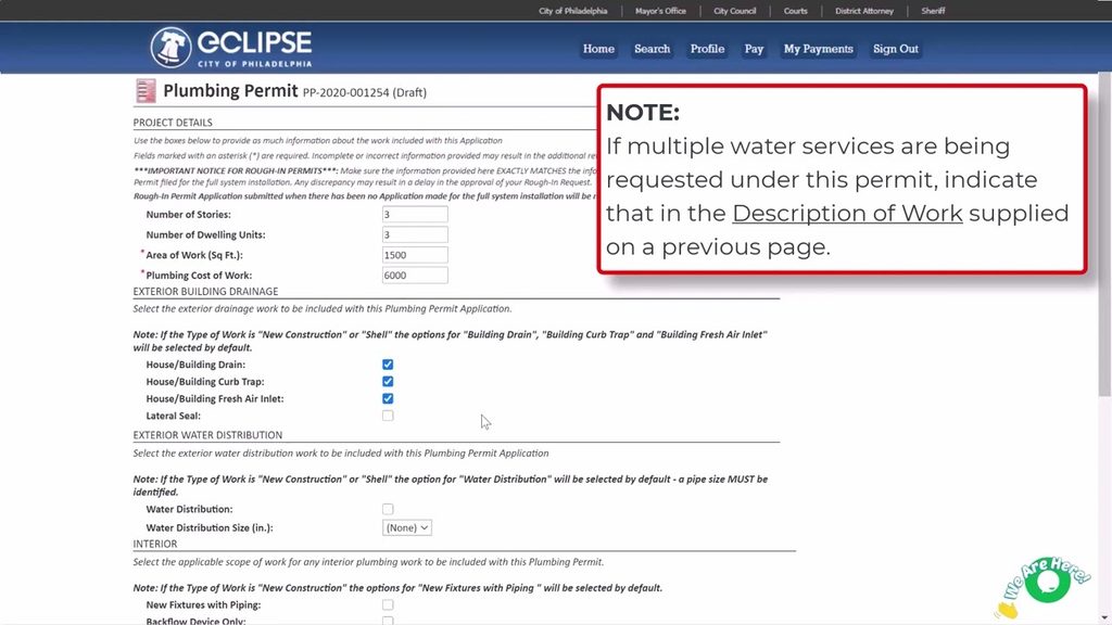 Can You Apply For A Plumbing Permit Online
