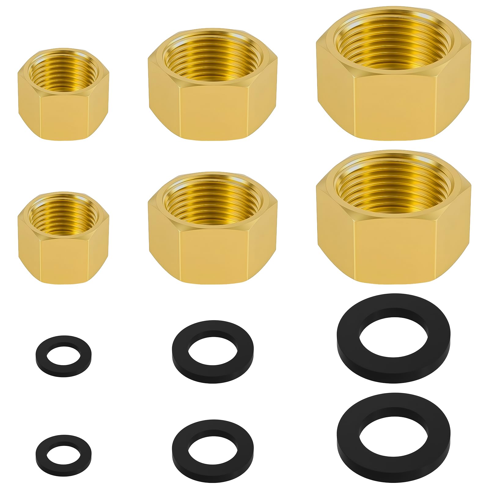 Cap For Unthreaded Rubber Plumbing Water Hose Line