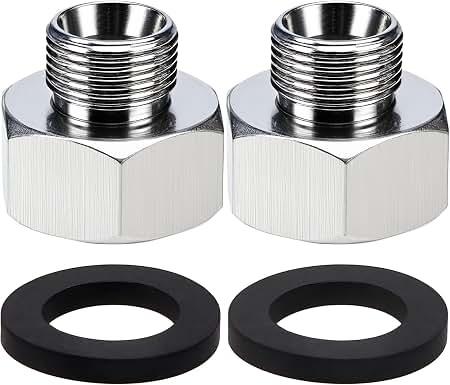 Chrome 3/8 to 1/2 Coupling Plumbing Guide