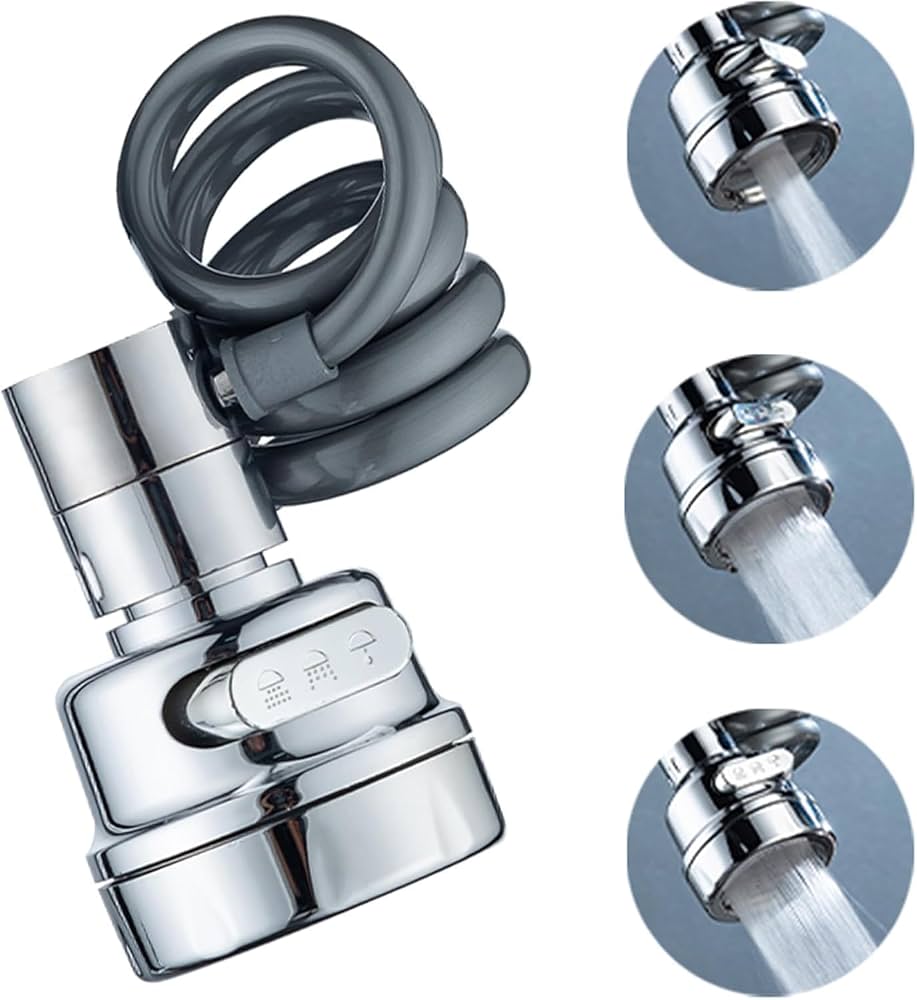 Chrome Faucet Aerator With Flexible Hose Home Plumber