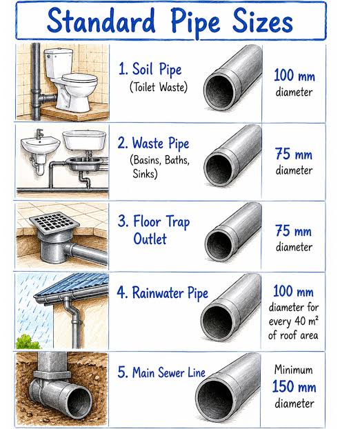 Common Plumbing Pipe Sizes for Homes