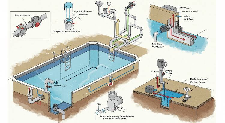 Correct Design Of A Dual Skimmer Pool Plumbing